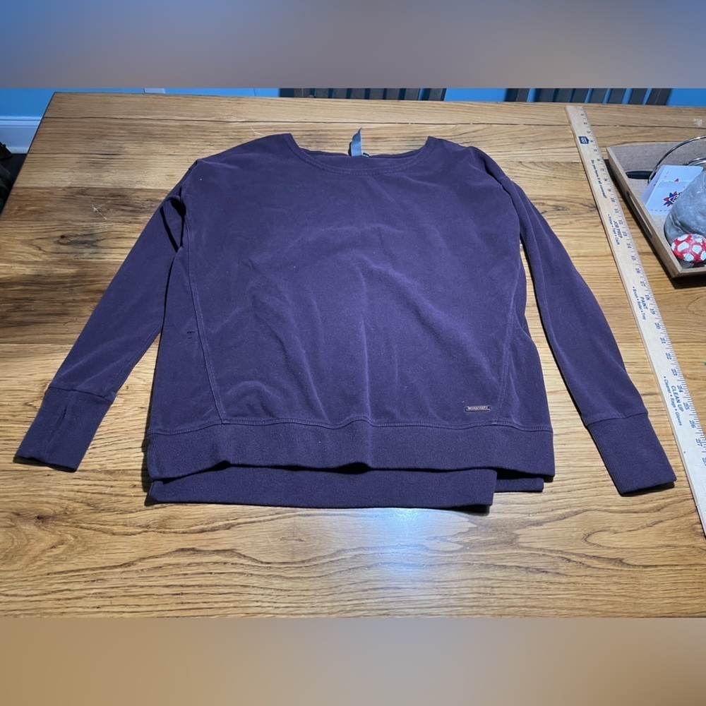 Sweaty Betty Plum Active Crewneck Pullover Sweatshirt Size X-Small